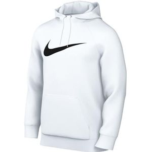 Nike Heren Hooded Long Sleeve Top M Nk Df Hdie Po Swsh, Wit/Zwart, CZ2425-100, S