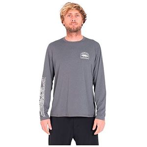 Hurley Bay Bass Hybrid UPF Ls Rash Guard Shirt voor heren