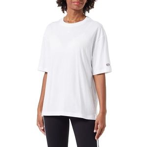 Champion Legacy Icons Tonal Logo W - Oversized C-logo S/S Crewneck T-shirt, wit, XL dames SS24, Wit, XL