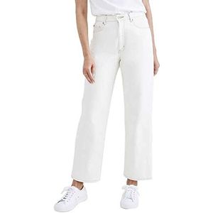 High Waist Jean Cut Straight High Straight White Garment Dye 26 -
