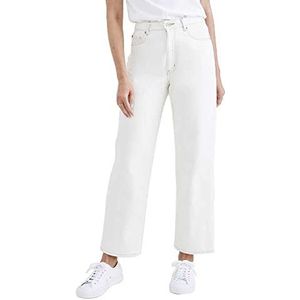 High Waist Jean Cut Straight High Straight White Garment Dye 28 -