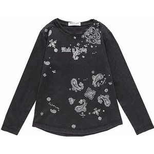 Replay T-shirt voor meisjes, 098 Black, 4 Jaar
