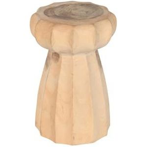 MESITA AUXILIAR MADERA MUNGUR 30X30X45 TALLADA