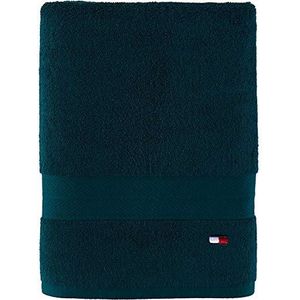 Tommy Hilfiger Eenkleurige badhanddoek, 76,2 x 137,2 cm, 100% katoen, 574 g/m² (donkergroen)