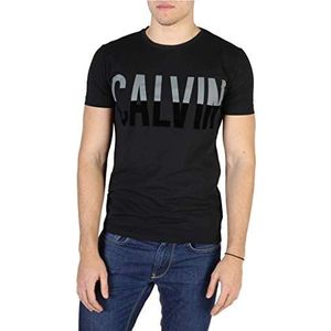 Calvin Klein Jeans Traject Cn Slim Fit Tee Ss T-shirt voor heren, Zwart (Ck Zwart 099), S