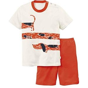 CALIDA Baby-jongens Toddlers Dog tweedelige pyjama, Oranje (Koi Orange 075), 104 cm