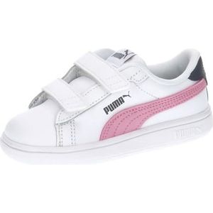 PUMA Smash 3.0 L V Inf, uniseks kinderen 0-24, wit-MAUVED out-Galactic Gray, 26 EU, Puma White Mauved Out Galactic Gray, 26 EU