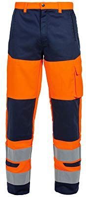 Hydrowear Melrose Multinorm Broek Fluor Oranje/Marine maat 44