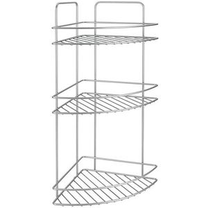 Metaltex Reflex Badkamerrek 3 Etages 23x23x53 cm Zilver