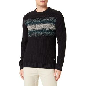 Jack & Jones JCOFRIDAY gebreide trui met ronde hals, zwart, L