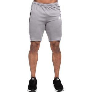 Gorilla Wear - Benton Track Shorts - Zwart - Bodybuilding Sport Dagelijks vrije tijd met logo opdruk licht en comfortabel voor optimale beweging van polyester en spandex