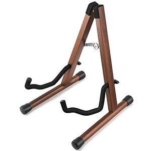 Donner Houten Gitaar Stand, Akoestische Elektrische Houten Gitaar Vloerstandaard, Een Frame Opvouwbare Gitaar Houder Verstelbaar Voor Bass, Cello, Mandoline, Banjo, Ukulele