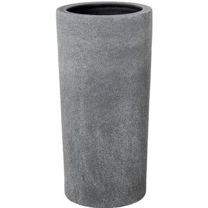 DRW Ronde paraplustandaard van keramiek in antraciet, 25 x 25 x 50 cm