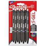 Sharpie S-Gel | Gelpennen | Medium punt (0,7 mm) | Diverse kleuren | 8 stuks