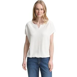 TOM TAILOR T-shirt voor dames, 10315 - Whisper White, XL