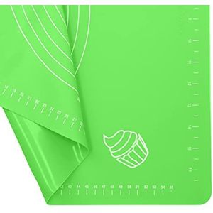 mumbi 31144 bakmat XXL grote anti-aanbaklaag antislip bakmat groen 64 x 45 cm