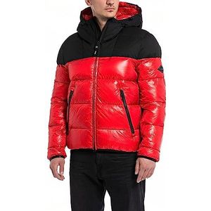 Replay Winterjas voor heren, comfort fit, 055 RUBY RED, S