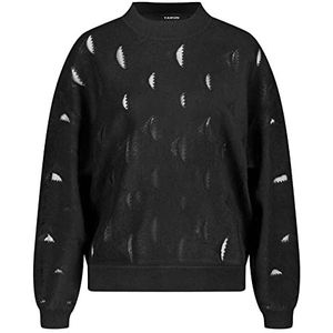 Taifun Dames 272041-15412 Trui, Zwart, 44