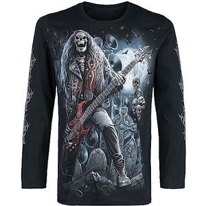 Spiral Grim Rocker Shirt met lange mouwen zwart XXL 100% katoen Everyday Goth, Gothic, Street wear