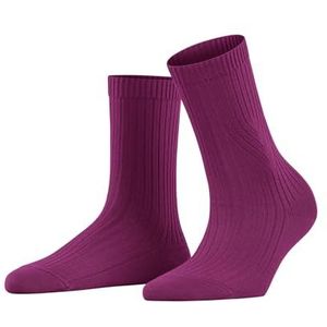 FALKE Damessokken Cross Knit W SO katoen wol effen 1 paar, roze (Pink Orchid 8409), 39-40, roze (pink orchid 8409), 39/40 EU