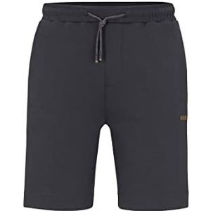 BOSS Heren Headlo 1 shorts van elastische katoenmix met tape-details, dark grey, 3XL