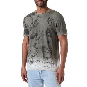 KEYLARGO Heren T-shirts MT Tiger Round, Mil.green (1502), L