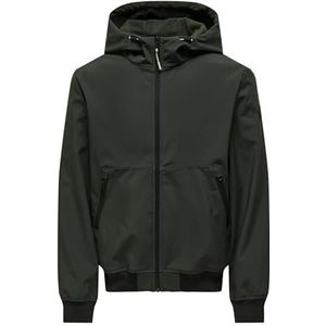 ONLY & SONS Onsbowie Softshell Bomber OTW Softshelljas voor heren, turf, M