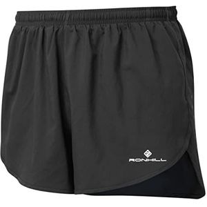 Ronhill, Heren Core Racer Short, Hardlopen, Zwart/Helder Wit, S