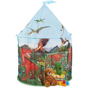 Relaxdays Speeltent Dinosaurus - Speelhuis - Kindertent - Speelhuisje Buiten - Kinderen