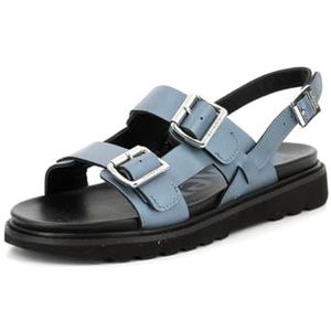 KICKERS NEOSUMMER Damessandalen, plat, blauw, metaal, 36 EU, Blauw metaal, 36 EU