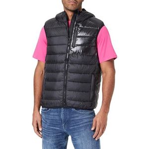 Champion Legacy Outdoor Chintzed Poly Plain Woven Hooded S-L Vest voor heren, Nero, M