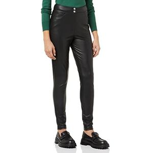ONLY Dames ONLJESSIE Faux Leather Zip Pant CC OTW Leggings, Zwart, S