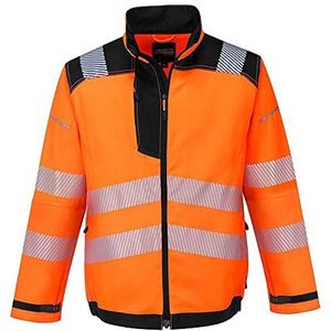 Portwest T500ORRS Vision Hi-Vis Work Jacket, Small, Orange