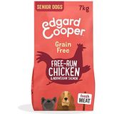 Edgard & Cooper Droog Hondenvoer - Graanvrij en Boordevol vers vlees (7 kg, Senior - Kip/Zalm)