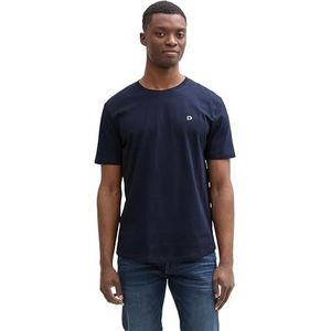 TOM TAILOR Denim T-shirt voor heren, 10668 - Sky Captain Blue, L