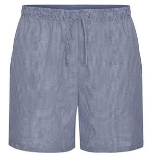 s.Oliver Korte herenpyjama, geweven broek in blauw geruit, Blauw geruit, S