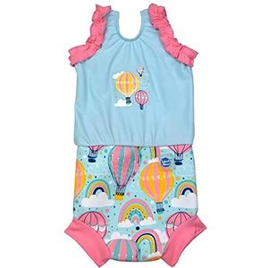 Splash About Happy Nappy Luier Badpak voor babymeisjes, Up & Away, 3-8 Maanden