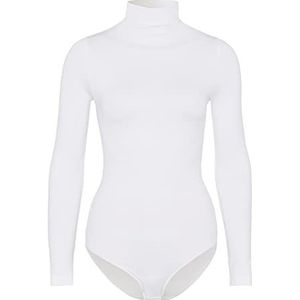 FALKE Dames Body Rich Cotton W BO Katoen Lichaam met lange mouwen 1 Stuk, Wit (White 2209), M 40-42