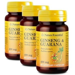 Ginseng & guarana 400 mg. 50 capsules (verpakking van 3 stuks)
