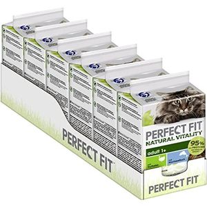 Perfect Fit Sachets Voor Katten Natural Vitality Adult 1+ Met Kalkoen En Diepzeevis 6 X (6 X 50G) Multipack