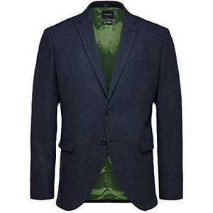 SELECTED HOMME SLHslim-myloiver Blue Melange Blz B Noos Blazer Heren, Middelblauwe mix., 46