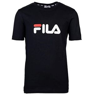 FILA unisex - kinderen Solberg Classic Logo T-shirt, Zwart, 170-176