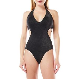 Dagi Dames Fashion, Triangle Small Mayokini eendelig badpak, zwart, 36