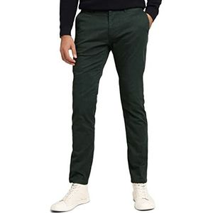 TOM TAILOR Uomini Slim chinobroek met patroon 1028848, 28480 - Green Rombos, 30W / 34L