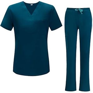 MISEMIYA - Sanitair-uniformen voor dames, medische uniformen, medische uniformen, verpleegsters, casaade en broek, Ref. 0053, Lichtblauw, XL