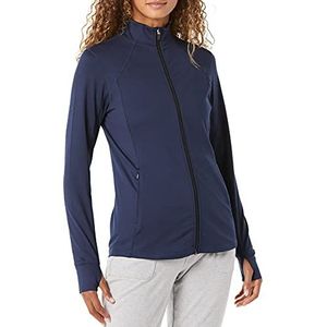 Amazon Essentials Dames Brushed Tech Stretch Full-Zip Jacket (verkrijgbaar in grote maten), marineblauw, 6X