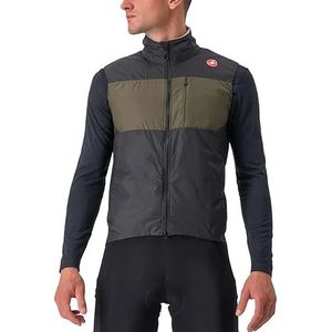 CASTELLI 4522010-010 UNLIMITED PUFFY VEST herenjas zwart/tarmac maat L