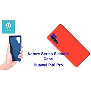Beschermhoes Nature van siliconen voor Huawei P30 Pro flexibel, rood