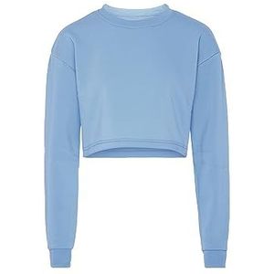 blonda Sweatshirt voor dames, lichtblauw, XXL