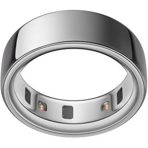 Oura Ring 4 – Silver – Maat 7 – Smartring | Controleer eerst je maat met de Oura Ring 4-maatset | Wearable die je slaap, hartslag en conditie bijhoudt – Batterij gaat tot wel 8 dagen mee